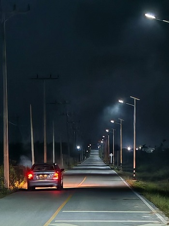 Diy Solar Street Lightติดตั้งที่จ.ยะลา