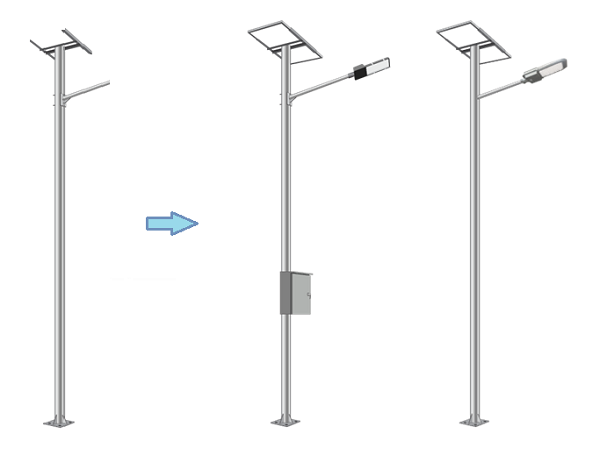 เสาเหล็กกัลวาไนซ์ เสาไฟถนน