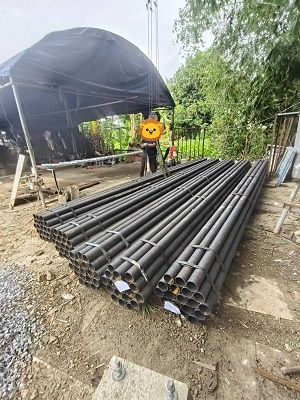ผลงานการผลิตเสาไฟถนนโซล่าเซลล์และตอม่อซีเมนต์ NS THAI รูปที่ 9