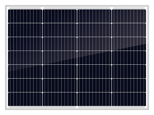 แผงโซล่าเซลล์ 80W โมโน