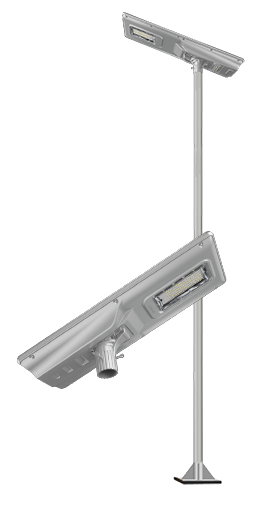 เสาไฟถนนโซล่าเซลล์ Super All in one 100W