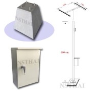 เสาไฟถนนโซล่าเซลล์ และฐานราก