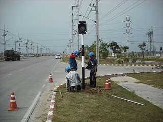 ไฟกระพริบถนน