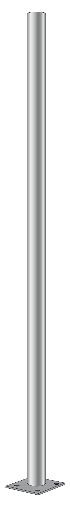 เสาไฟจราจร 4 นิ้ว